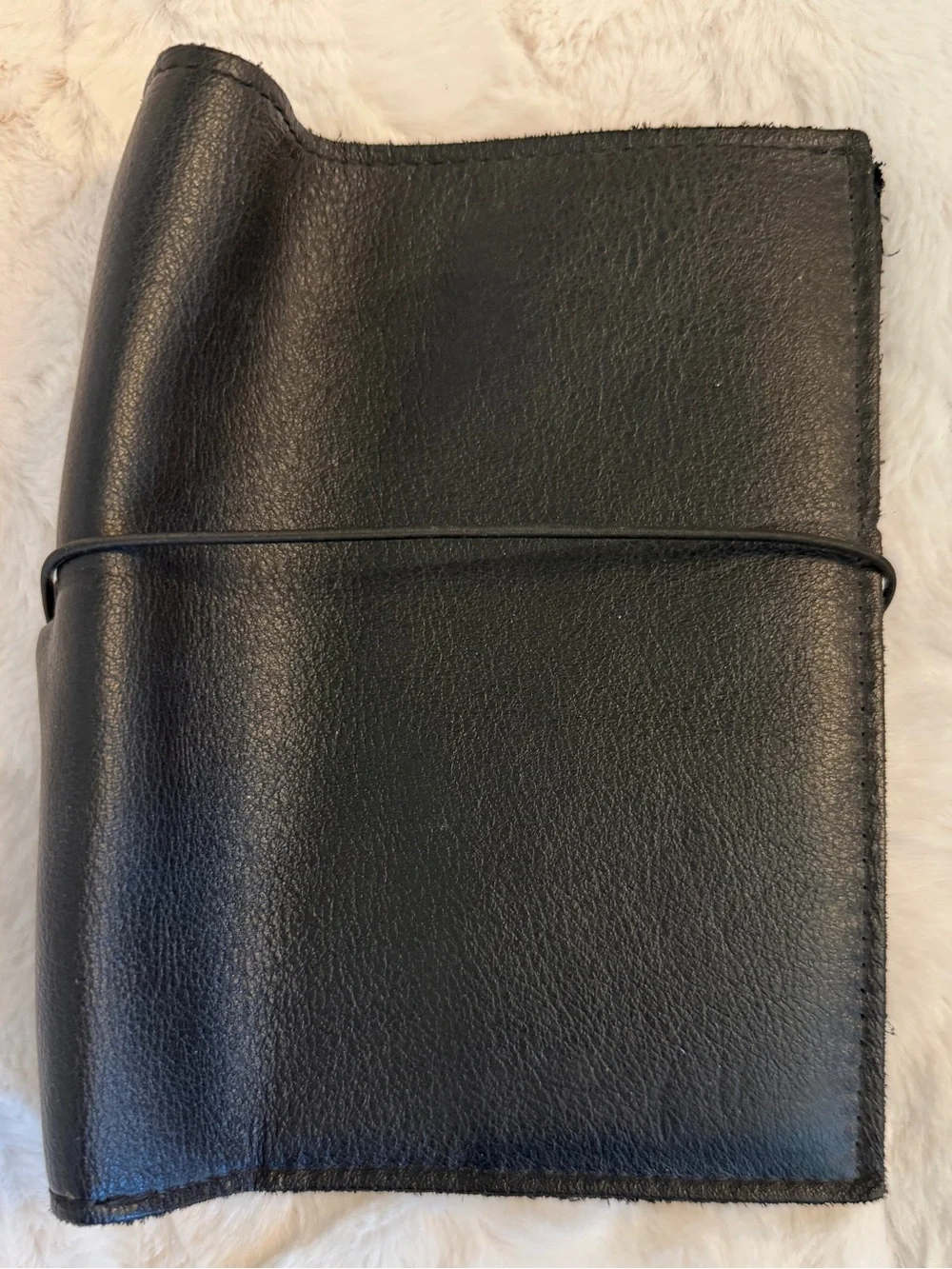 Foxy Fix black leather B6 Travelers Notebook cover